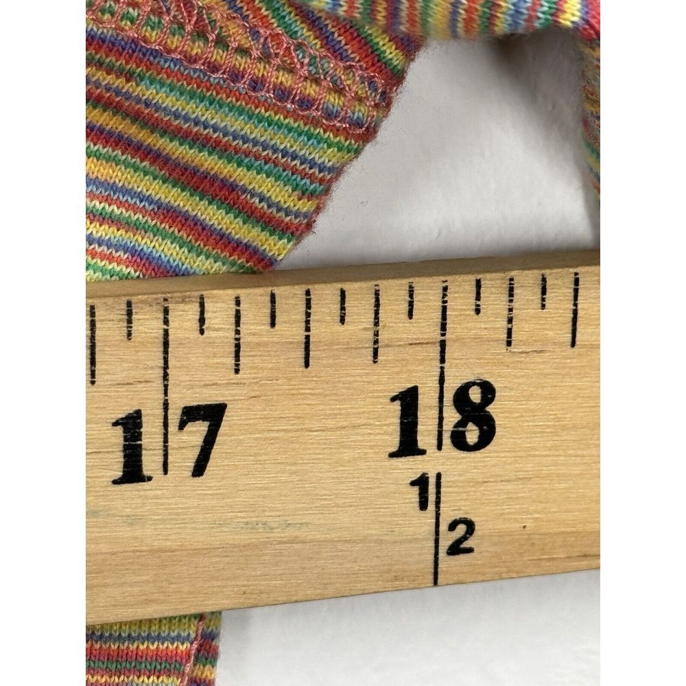 Anthropologie C Keer Rainbow 3/4 Sleeve Top Size M for Women Bright Colors - Picture 3 of 8